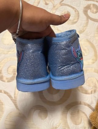 Botas niña polares azules