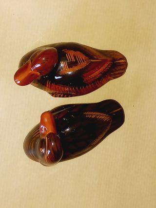 Conjunto Patos Decorativos em Porcelana