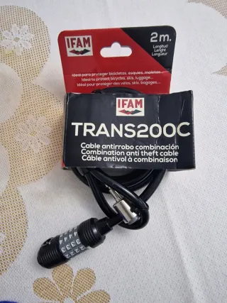 Candado Cable Antirrobo IFAM 2m Combinación