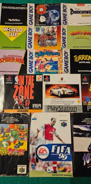 Manuali Videogiochi Game Boy, PlayStation, N64