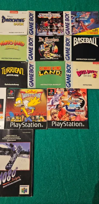 Manuali Videogiochi Game Boy, PlayStation, N64