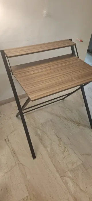 Escritorio plegable madera y metal