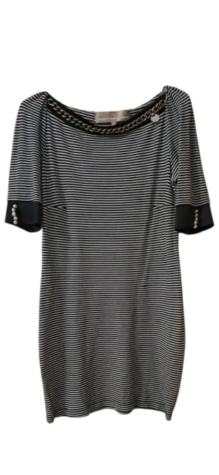 Abito Elisabetta Franchi righe catena taglia L