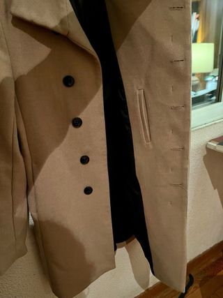 Abrigo Zara Hombre Beige