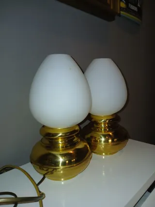 Coppia Lampade Ottone Anni '60