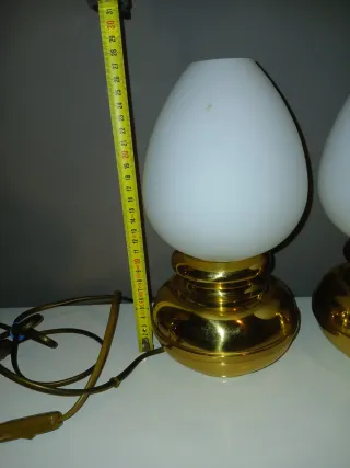 Coppia Lampade Ottone Anni '60