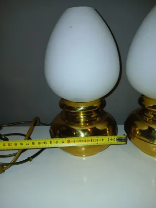 Coppia Lampade Ottone Anni '60