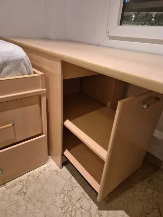 Escritorio y estanteria