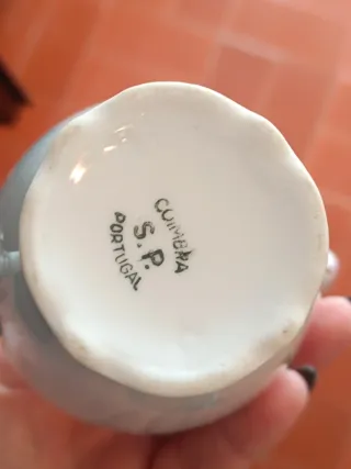 Antigo Serviço de chá em porcelana floral