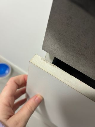 Cómoda 5 cajones piedra y madera