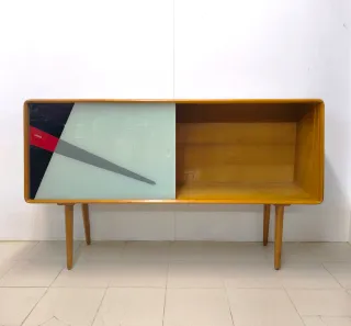 Aparador vintage danés con diseño geométrico