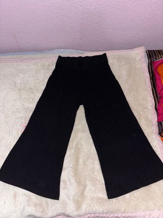 Pantalones campana vestir negros