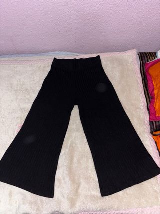 Pantalones campana vestir negros