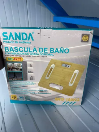 Báscula de Baño Madera sin estrenar