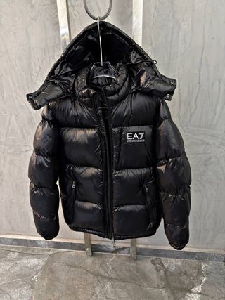 Abrigo Emporio Armani Negro Nuevo