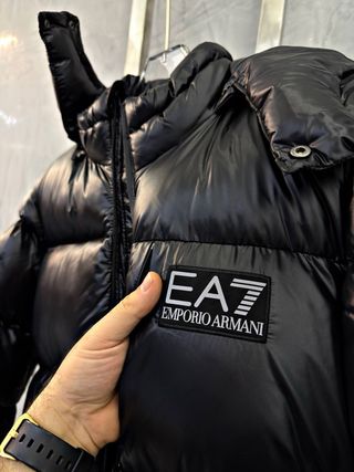 Abrigo Emporio Armani Negro Nuevo