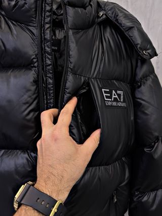 Abrigo Emporio Armani Negro Nuevo