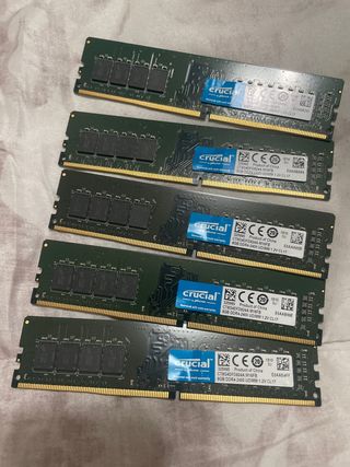 5x Crucial DDR4 8GB RAM