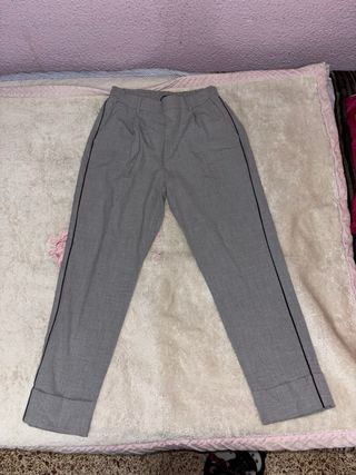 Lote 2 Pantalones Vestir Negro y Gris