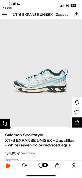 Zapatillas Salomon XT-6 Expanse Azul/Plata