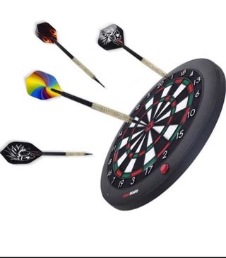 Juego de 12 dardos punta blanda 30 plumas