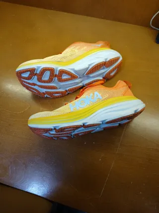 Zapatillas Hoka Running Naranja y Amarillo