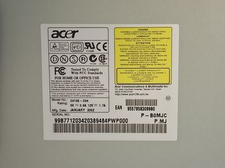 Drive CD ROM RW interno Acer CRW2410A - IDE - NOVO