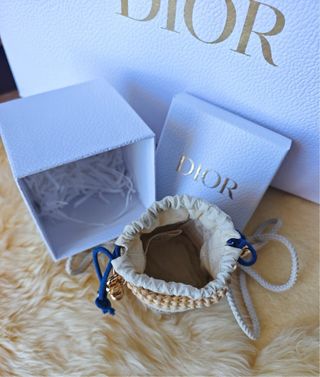 Neceser pequeño Dior beige