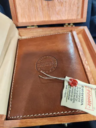 Cartera Piel Noble Hombre Marrón
