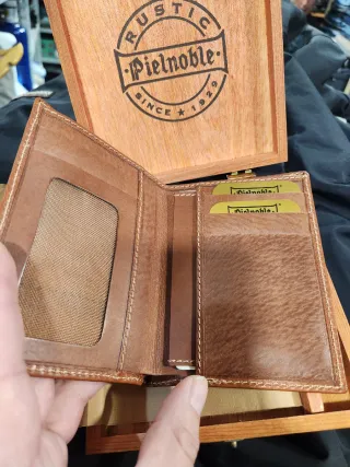 Cartera Piel Noble Hombre Marrón