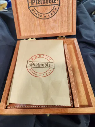 Cartera Piel Noble Hombre Marrón