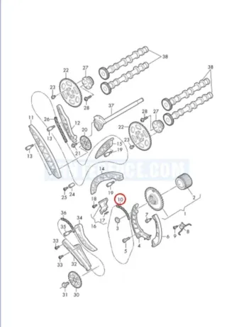 Cadena Distribución 3.0 V6 TDI 059109252G