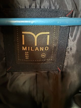 Abrigo Milano doble cierre gris XXL
