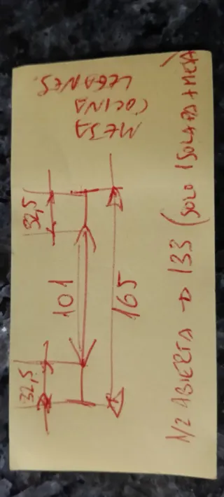 Mesa de cocina cristal y metal extensible