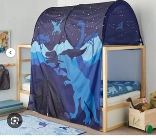 Cama alta infantil madera tipo cabaña