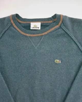 Pullover Lana Lacoste Uomo Blu