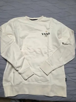 Sudadera Vans Beige con Diseño de Serpiente