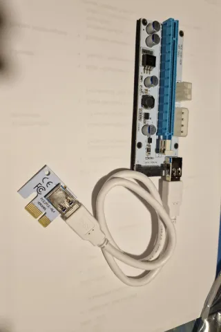 Riser PCI-E 1x para 16x - Mineração Crypto