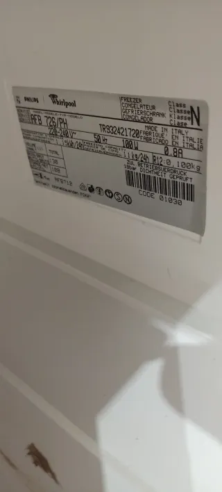 Congelador Vertical Blanco Whirlpool