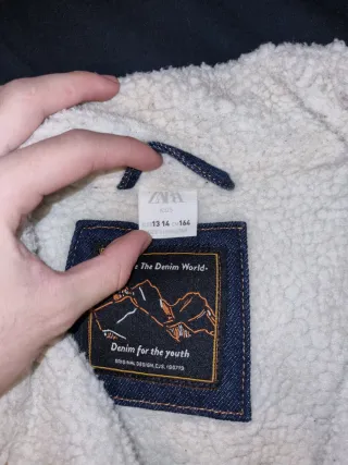 Chaqueta vaquera forrada niño Talla 13-14 años