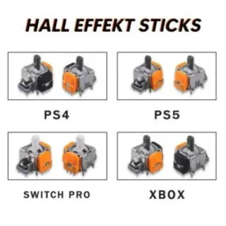 Instalación joysticks hal effect