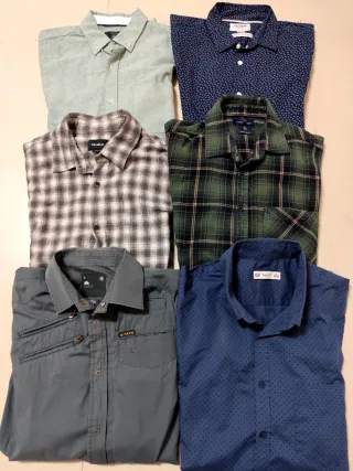 Lote 6 Camisas Casuais para Homem (M)