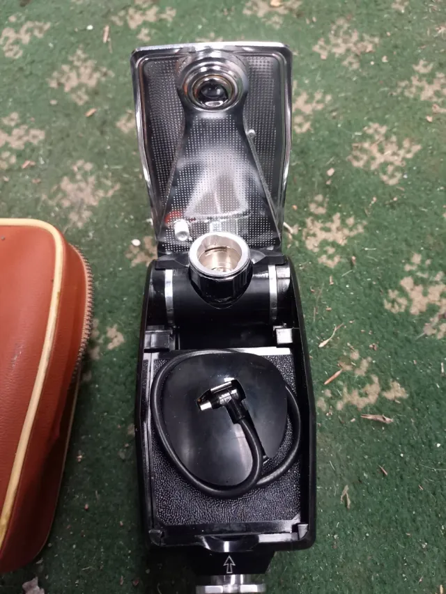 Flash Agfa Antiguo con Funda para cámara fotográ