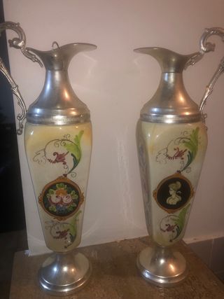 Coppia vasi Ferribologna Argento