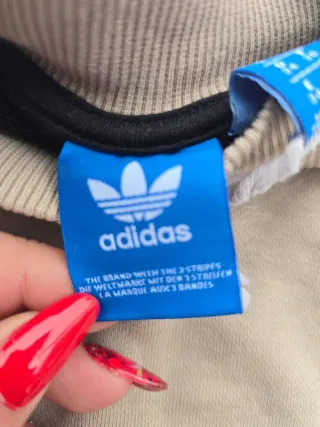 Felpa Adidas Beige e Nera