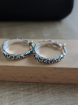 Pendientes Aro s925 Diseño Filigrana