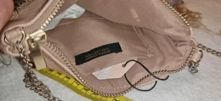 Bolso fiesta plumas beige