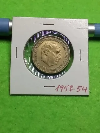 Moneda Española Franco Caudillo 1953-54