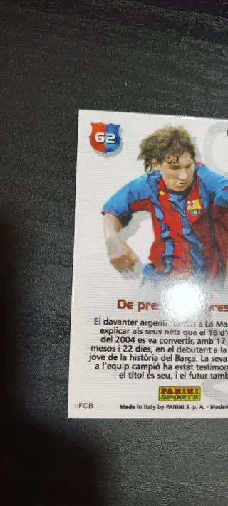 Panini Messi 2004-2005 Campió Nº 62