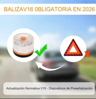 Baliza de señalización LED naranja